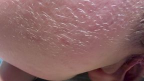 My big clit pump, jerk,spread, pee close up