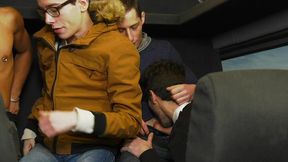 amaing french gang bang in public bus in the road exhib un paris street 1