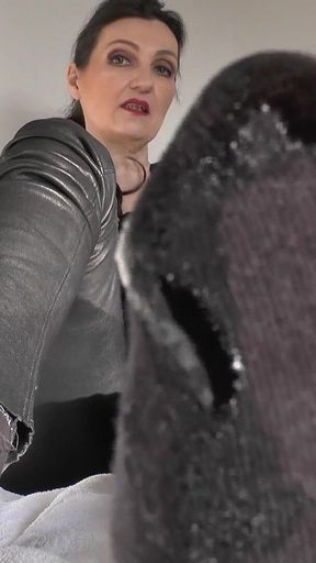 Lick Your Owner's Cum! Show Your Sock Love! Lady Victoria Valente