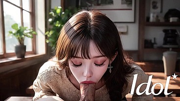 The same Asian girl from the cafe who I wanted to fuck right on the table [AI]