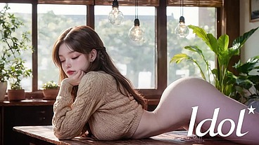 The same Asian girl from the cafe who I wanted to fuck right on the table [AI]