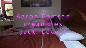 Jacki eats Aaron Camron's ass and rides him Amazon style before getting his creampie