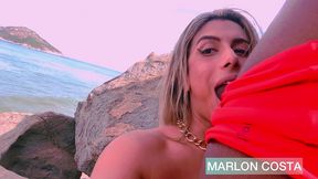 levei a safadinha do forro pra praia de nudismo no rio de janeiro e meti pau nessa gostosa