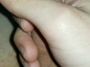 POV:Your tiny dick grows and cums a THICK load