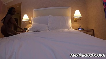 Isabelle Miller got her tight holes stretched out at a Hotel
