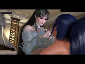 The Digital Goddess of Enchanted Curves - 3D Animation Hentai