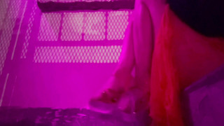 Italian Cougar Artemisia Love Dressed in fantastic high high-heeled slippers outdoor long gams fetish