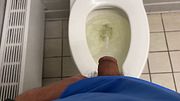 Medium Cock Pisses in a Toilet like a Good Cock