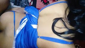 Latika blue dress and sexy body