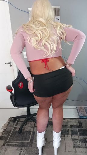 My Ass Wearing Sexy Mini Skirt