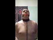 Slave with gag
