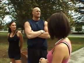 Stunning Sporty MILF Shares Big Rod with a Pretty Teen Bitch