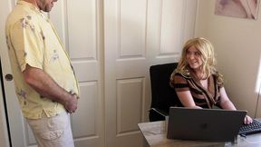 stepmom fucked in the office while working