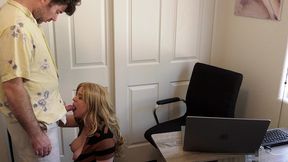 stepmom fucked in the office while working