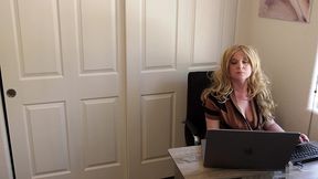 stepmom fucked in the office while working