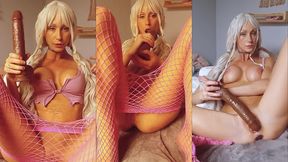 vanessa hastings sloppy bbc dildo fuck