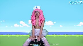 Camsoda - Delilah Day Cosplay As Nurse Joy from Pokémon Rides Sex Machine