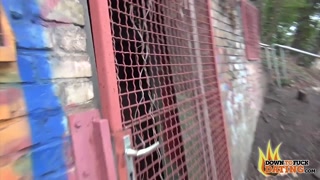 PublicSexDate - Petite Alternative Redhead Sunny Sin Fucked inside of Abandoned Building
