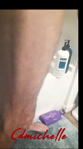 Cdmichelle Talking a Shower While Sucking & Fucking Dildo