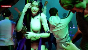 Qing Yi Jiggly Queen in Virtual Heels - 3D Animation Hentai