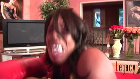 This black bitch takes her brothas hard cock deep!