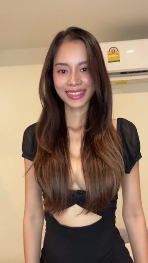 Teeny amateur with big boobs goes solo