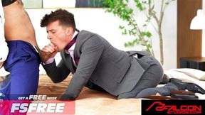 FALCON STUDIOS Grant Ducati’s Suit Torn Open & Ass Destroyed by John Brachalli