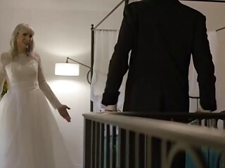 Shemale bride and her busty brides maid fucked by the groom