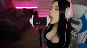 Asmr 3dio Ear Licking Incredibly Hot.