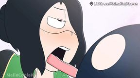 Froppy Tongue in Uraraka