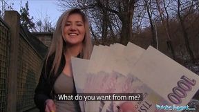 A slutty whore agent has her pussy fucked deep and hard
