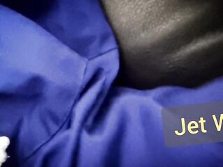 Desperately holding and wetting my scrubs and boxers