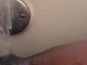 No hand Masturbation with bath Faucet ;)