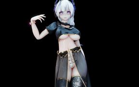 [mmd] Radiant Something Black Silk Erotic Nun Pussy Reveals Succubus Patterns