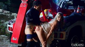 ”Tied to the Tow Truck, Ravaged in the Muff”