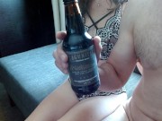 She loves beer...and a cock in the ass!