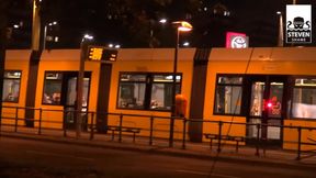 Skinny Milf Lady Paris banged at main road in Berlin (outdoor)