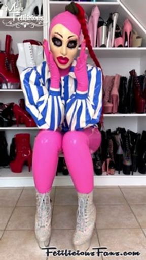 Miss Fetilicious Pink doll with pink toy