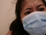 Solo amateur pinay MelanieQuezon big cock worship with face mask