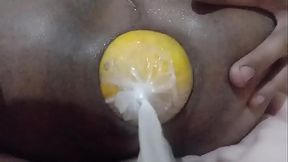 Orange in my asshole