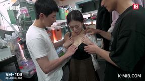 SEI-103 Korean Rookie AV Staff Seoi Gets Caught Secretly Masturbating