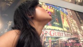 Dusky Tranny with Big Boobs Andrezza Lyra Fucks a Horny Guy