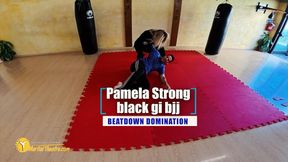 Pamela Strong black gi bjj beatdown domination