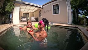 Twisted Nymphs - Rosie and Pam's Sexy Pool Party - Part 1