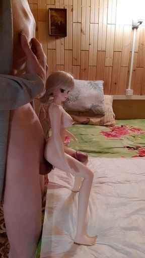 Cute Anime Sex Doll Rides on My Dick. Hands-free Cumshot at the End