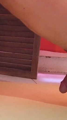 Guy Gets an Erection and Ejaculates During a Nude Workout Session After Two Weeks of Sexual Abstinence