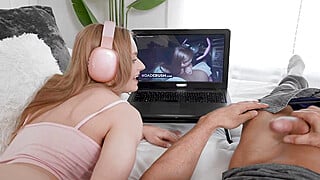 I help my insomniac stepsis in her bed every night