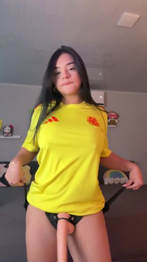 POV tease solo teen babe latina