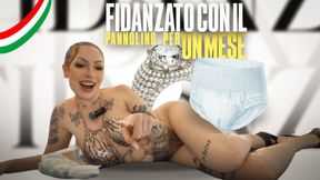 Fidanzato con il pannolino per un mese ITA - ABDL - diaper umiliazione - mistress italiana - joi in italiano - femdom - bionda - mistress - vergine
