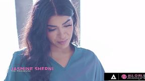 Busty Vanna Bardot Gets Rubbed Down and Fucked in a Resort by Smokin Hot Masseuse Jasmine Sherni